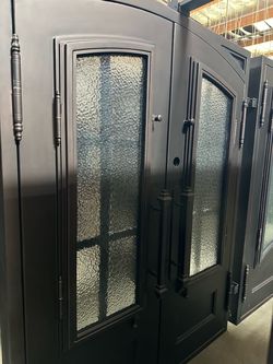 Wrought iron doors