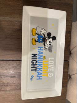 Mickey Mouse Ceramic Hanukah Tray