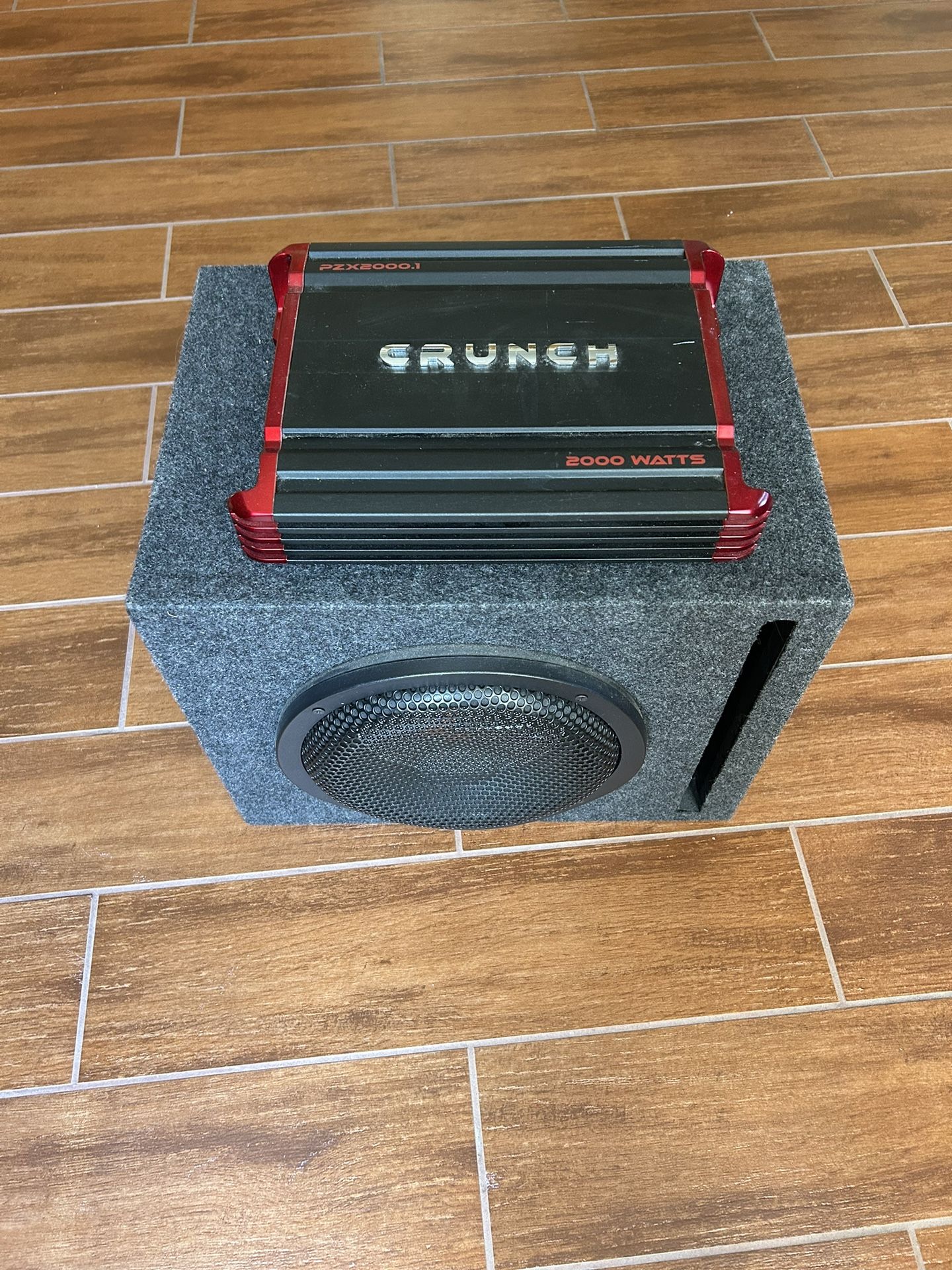 CRUNCH PZX 2000.1 CAR AMPLIFIER & PRECISION POWER SPEAKER