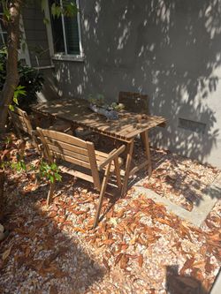 Table and chairs