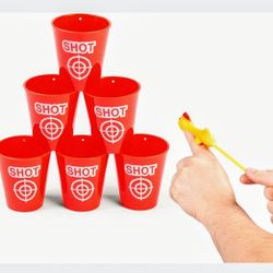 Desktop Chicken Flickin Includes 1 Chicken's and 6 Stackable Cups Novelty Games $7