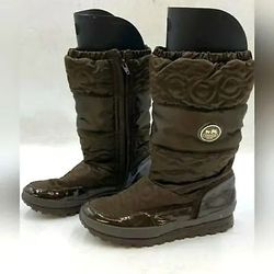 Coach Designer Brown Drexel Winter Boots Women's Size 8.5