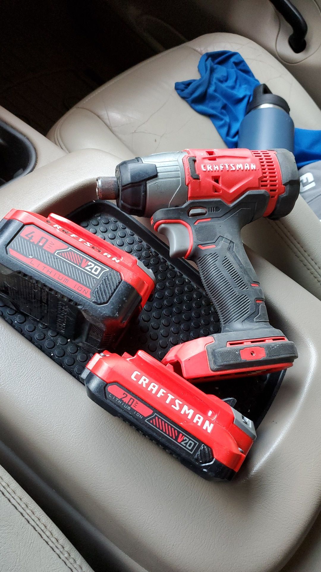 Craftsman Impact Drill Driver CMCF800 with 2 Batteries (2.0AH & 4.0AH both V20 Lithium Ion)