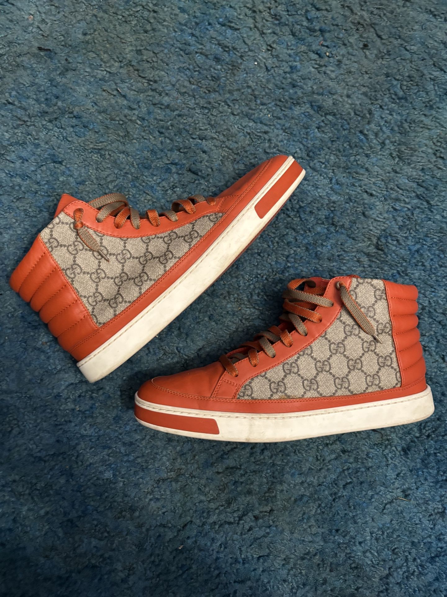 Orange Gucci High tops