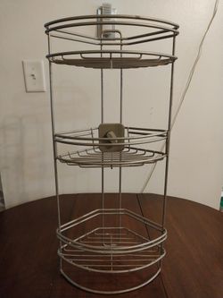 Bathroom 3 Tier Adjustable Steel Storage Organizer 25 Inches Tall