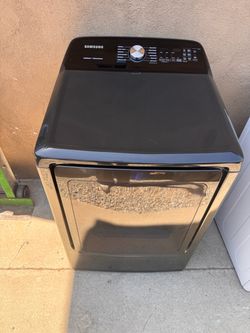 Samsung Front-Load Dryer Black Stainless
