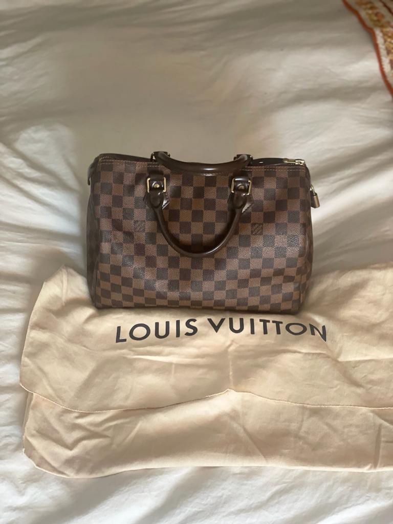 Louis Vuitton Speedy 30 Damier Ebene Hand Bag