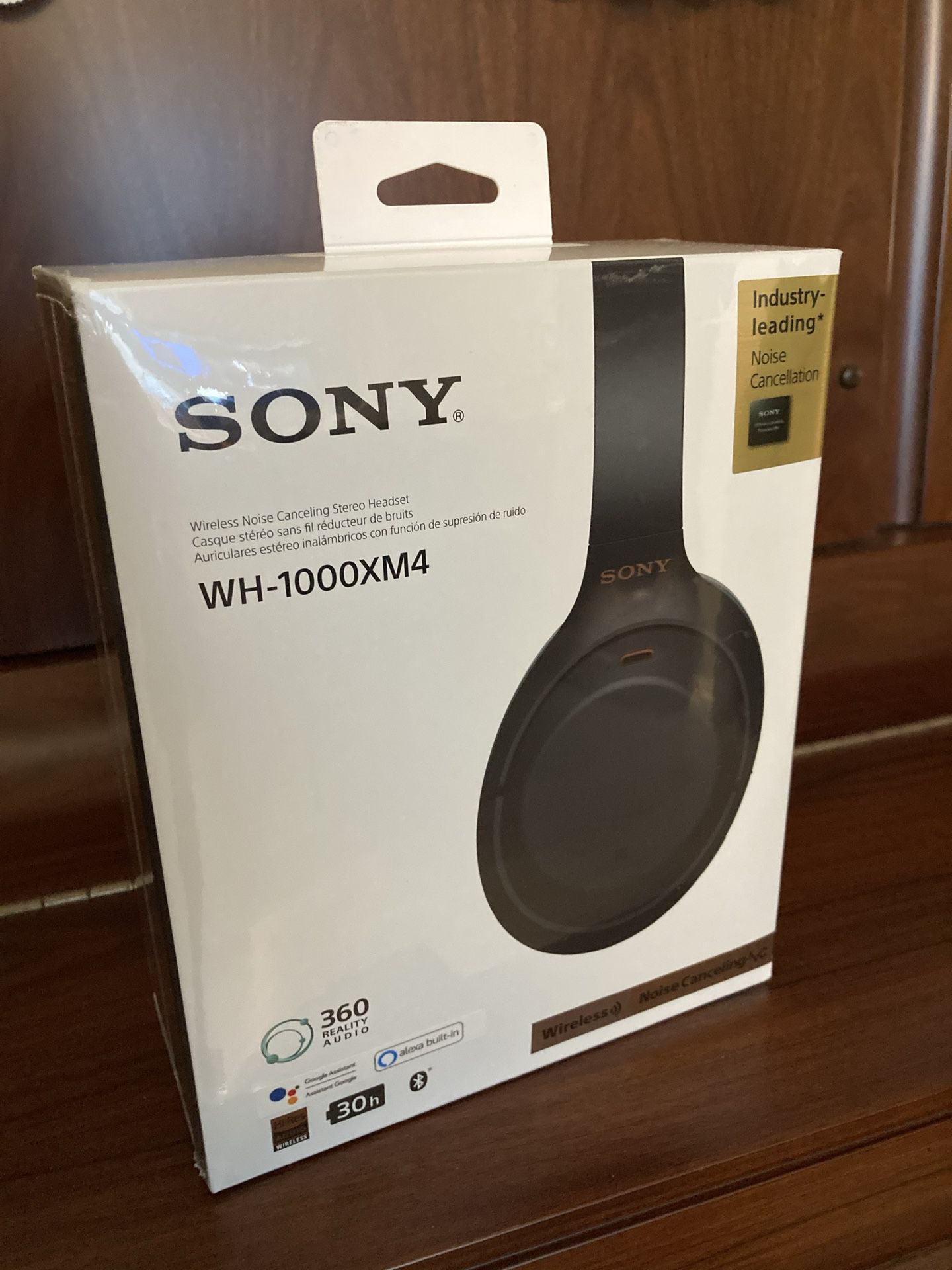 NEW Sony WH-1000XM4 Noise-cancelling Wireless Headphones, Black
