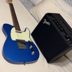 Squire Telecaster and Fender Amp 