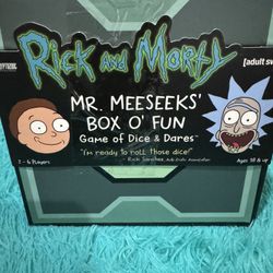 Rick and Morty Mr.Meeseeks  Box O’ fun game of dice and dares 