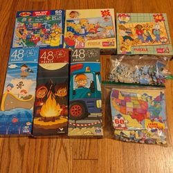 Children's Puzzle Set - 8 Puzzles 🧩