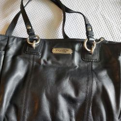Coach Black Leather Purse