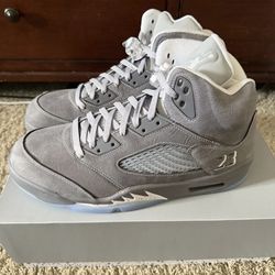 Jordan 5 Wolf grey size 10 $325