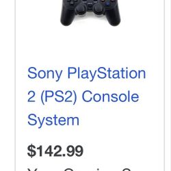 Ps2 With Cords And Games