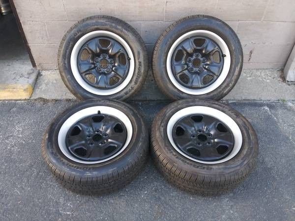 Camaro 18 inch steel rims with great tires 5x120mm