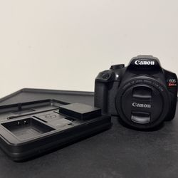Canon EOS Rebel T6 DSLR + 50mm f/1.8 STM Lens + 2 Batteries