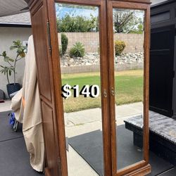 76”x46” X24” Wooden Armoire Closet 