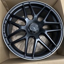 20” Staggered Matte Black Machine Wheels 5x112 (20x8.5 / 20x9.5) ET38/43 CB66.6 