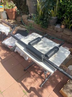 Rogue squat bar w stands