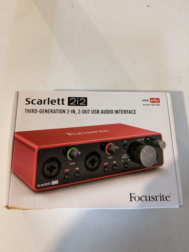 Scarlett 2i2 USB Audio Interface