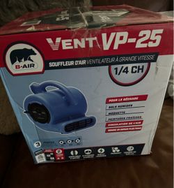 B-Air VP-25 Series Air Mover Blower Fan