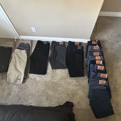Levi Jeans, W38 L30, 9 501s And 2 505, 1 541 