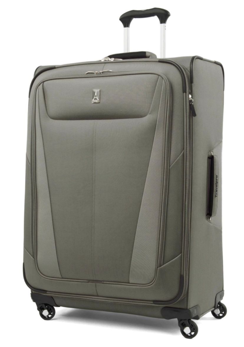 Travelpro Maxlite 5 Softside Expandable Spinner Wheel Luggage, Slate Green, Checked-Large 29-Inch