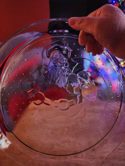 Beautiful Santa Glass Plate