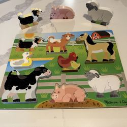 Melissa & Doug Farm Chunky Puzzle