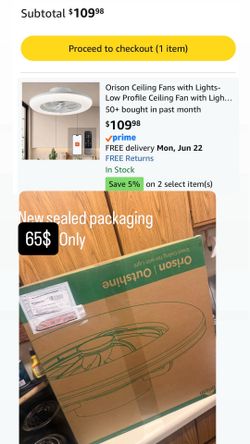 Ceiling Fans with Lights- Low Profile Ceiling Fan with Light 22.4“ LED Dimmable Ceiling Fans with Remote Control,Smart 3 Light Color and 6 speeds 7 Bl