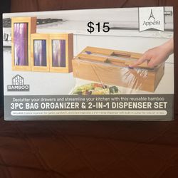 3РС BAG ORGANIZER & 2-IN-1 DISPENSER SET