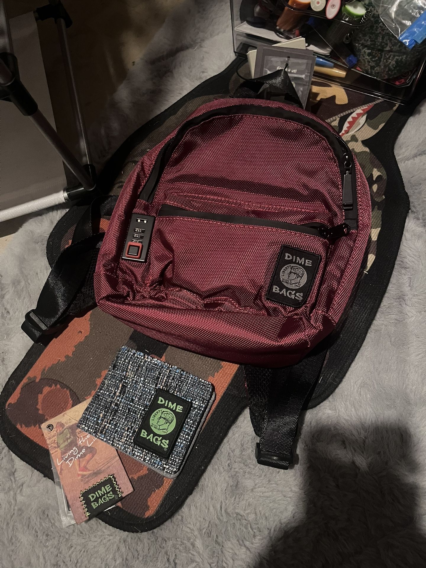 Dime Bags Mini Lockable Backpack And Wallet 