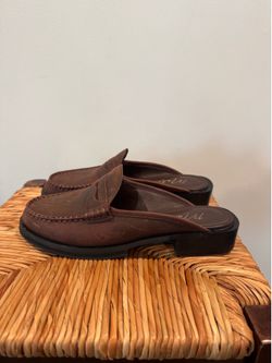 Matisse Brown Leather Slip-On Loafer Mule size 7