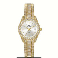 Women's Luxury Rhinestone Quartz Watch Sparkling Fashion Waterproof Analog Party Dress Wrist Watch