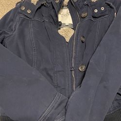 Abrecrombie & Fitch Med blue heavy Jacket-$35