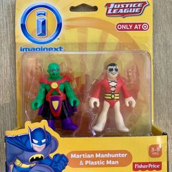 Fisher-Price Target Exclusive Imaginext Justice League MARTIAN MANHUNTER & PLASTIC MAN MOC