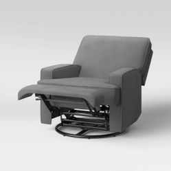Baby Relax Addison Swivel Gliding Recliner Gray