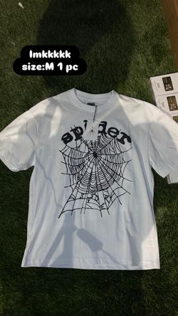 Sp5der White Graphic T-Shirt Size M