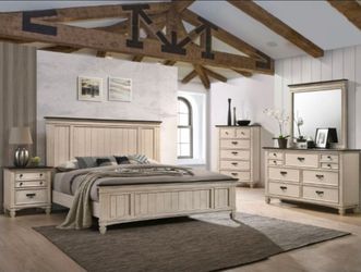 💥SUPER DEAL💥7pc king/Queen Bedroom set
Take it home with$49down 
Hablamos Español Y Financiamos