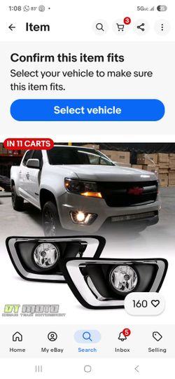 17 CHEVY COLORADO FOG LIGHTS NEW