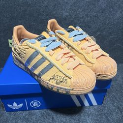 Sz 10M  Adidas Superstar  Hellstar Hazy Orange