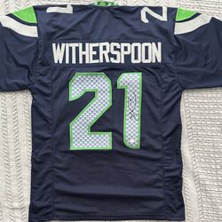 Devon Witherspoon Signed Seattle Seahawks Custom Pro Style Jersey JSA