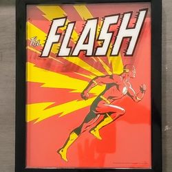 The Flash" Wall Art Glass