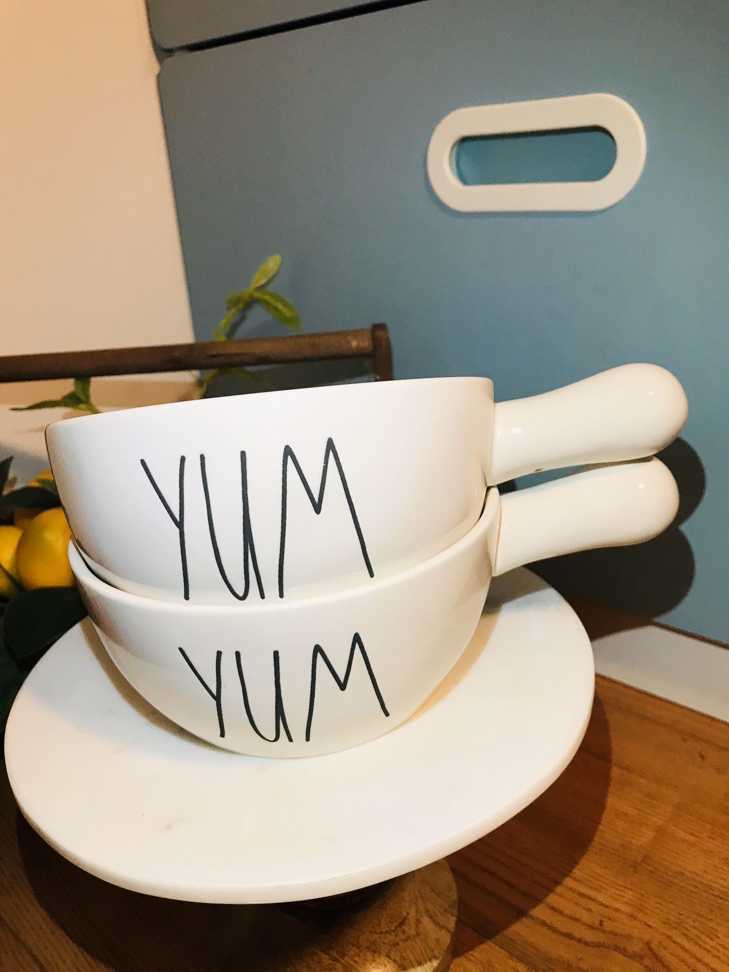 Rae dunn yum plates hotsell