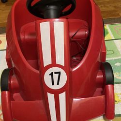 ) Radio Flyer Grow with Me Racer, Kids Battery Powered and Remote Control Ride On Toy