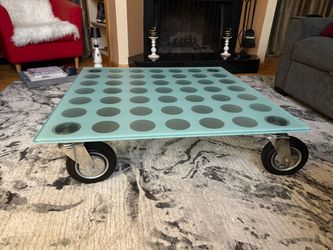 MODERN GLASS TABLE - MOVING SALE
