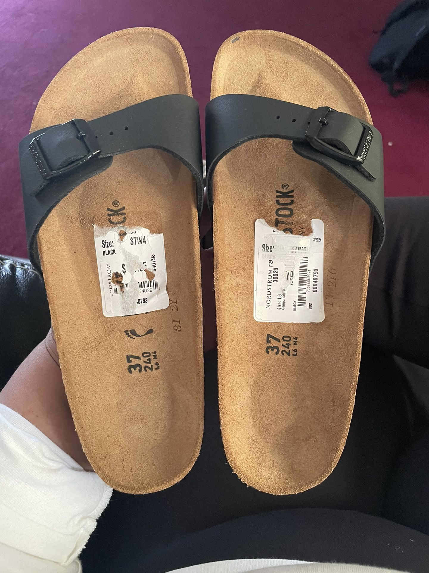 Madrid Big Buckle Slide Sandal (Women) Birkenstock NEW  I do provide a Nordstrom  SIZE 6 37W4 shopping bag unfortunately the boxes got damaged due to 