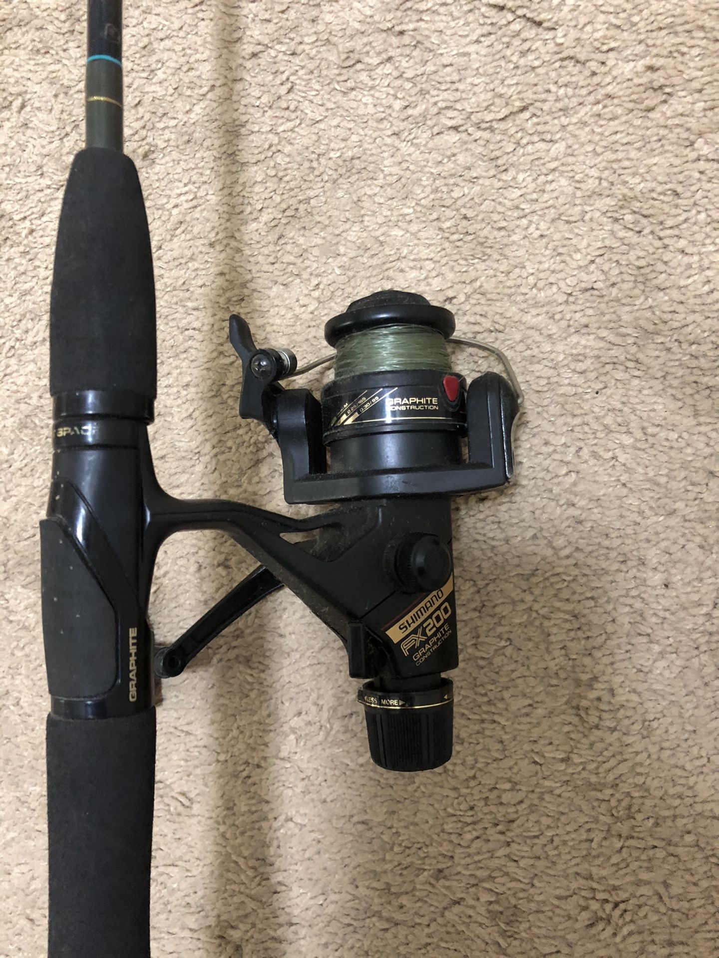 Fresh water fishing rod and reel