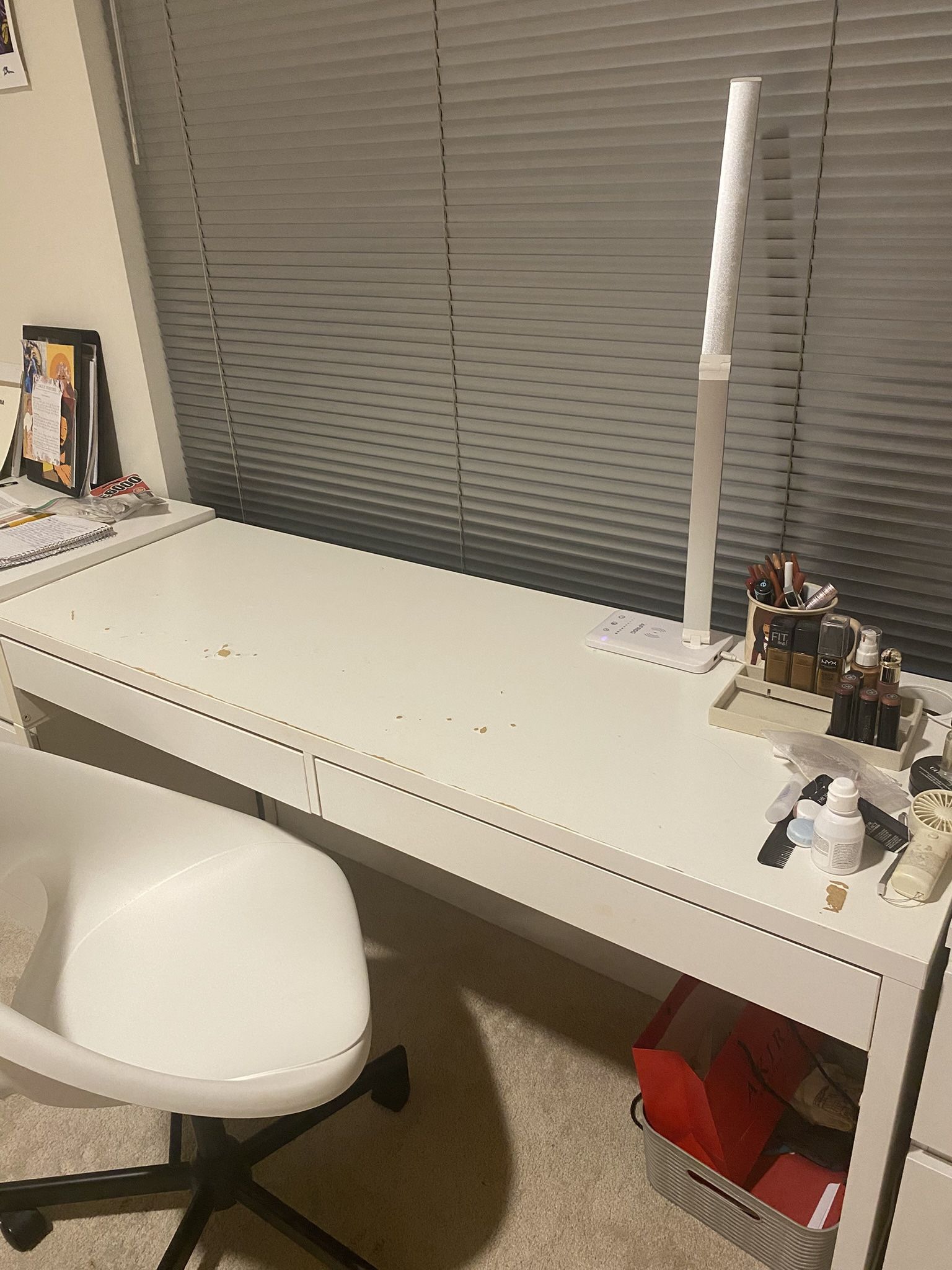 White Ikea Desk $40