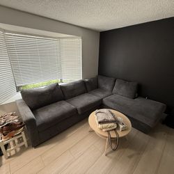 Maxie Dark Gray Sectional Couch 